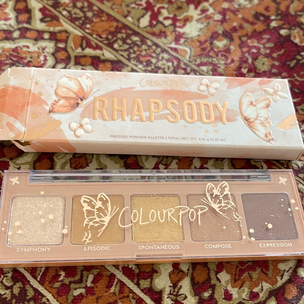 NWT ColourPop 5 Pan Eyeshadow Pallette - Rhapsody
